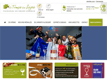 Tablet Screenshot of letempsdessages.com